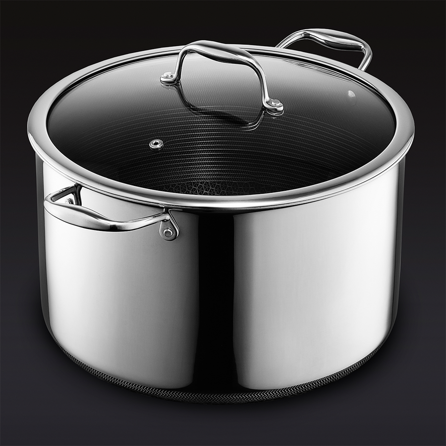 Hybrid Stock Pot with Lid, 12-Qt B0