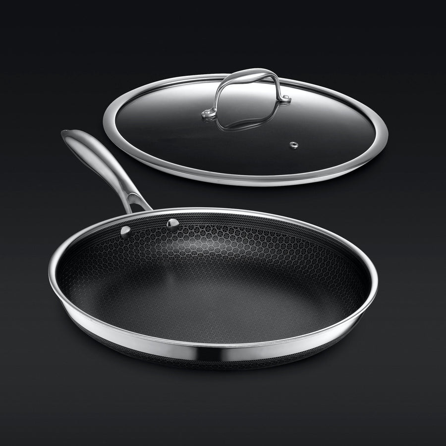 Hybrid Fry Pan with Lid, 12" X0
